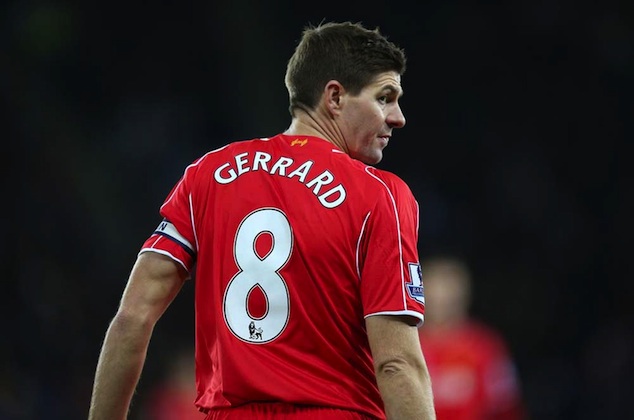 Gerrard has wore the number 8 for over 10 years with Liverpool